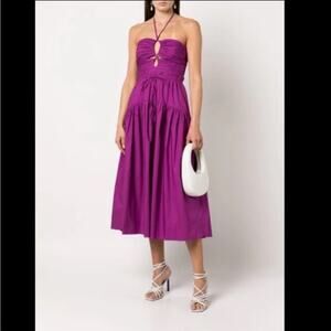 Ulla Johnson Purple Midi Dress